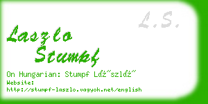 laszlo stumpf business card